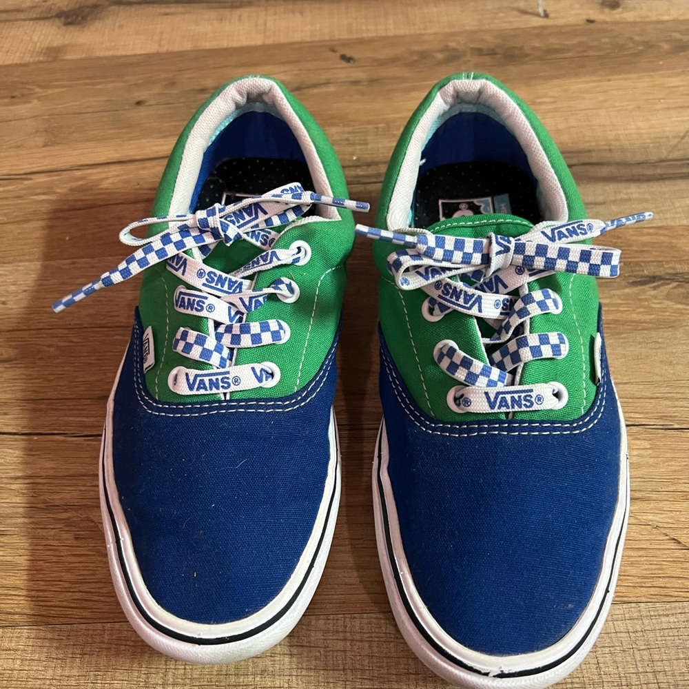 Vans Blue and Green Sneakers